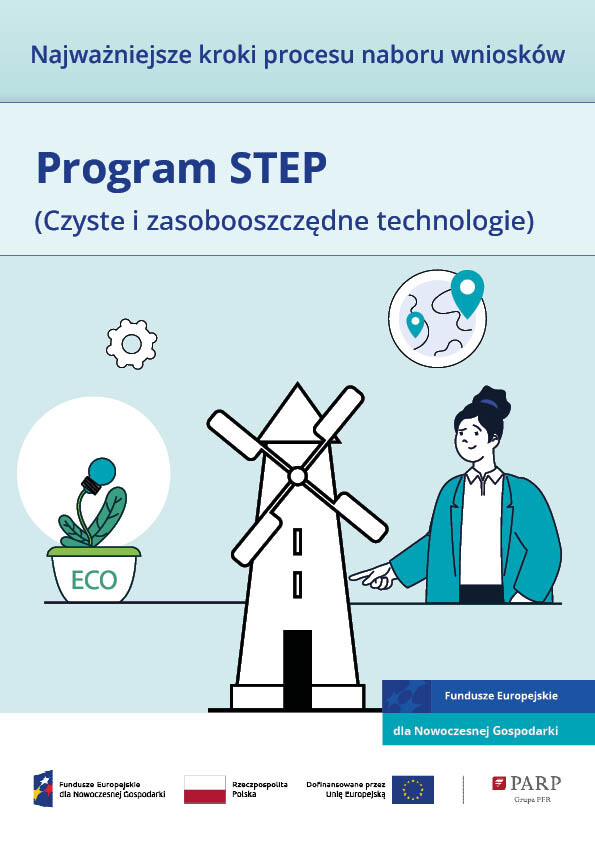 Najważniejsze kroki procesu naboru wniosków - Program STEP, Sektor Czystych i zasobooszczędnych technologii